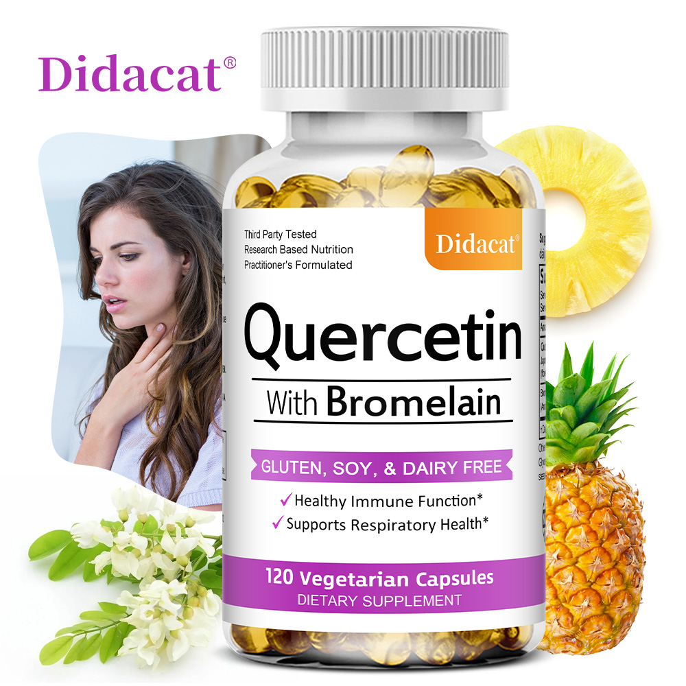 Wellness Quercetin - Quercetin & Bromelain Capsules, Support Immune,