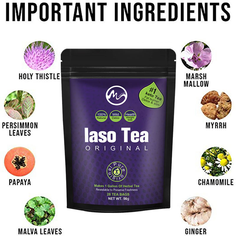 Laso Tea Detox IASO Cleanser S - огляд і ціна Herbal Weight Gain