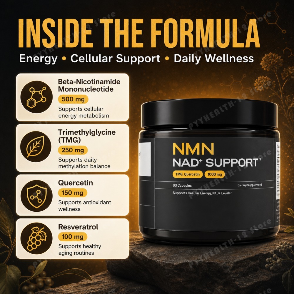 NMN NAD+ Support Capsules 1000 - огляд і ціна Wellness Quercetin