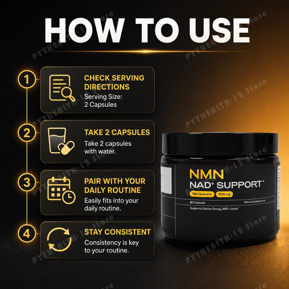 NMN NAD+ Support Capsules 1000 - огляд і ціна Wellness Quercetin