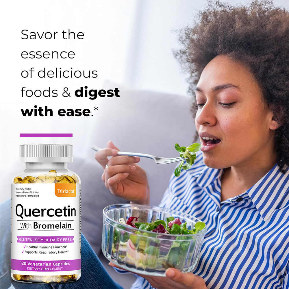 Quercetin & Bromelain Capsules - огляд і ціна Wellness Quercetin