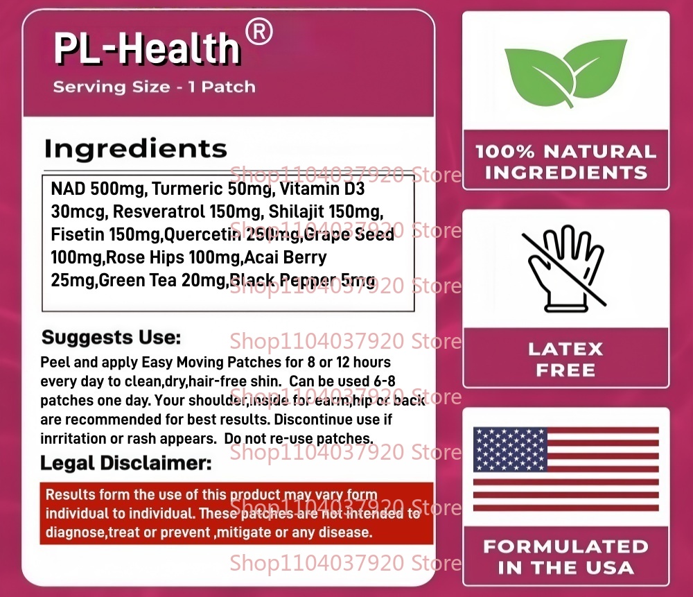 30 Patches NAD+ Transdermal Pa - огляд і ціна Wellness Quercetin