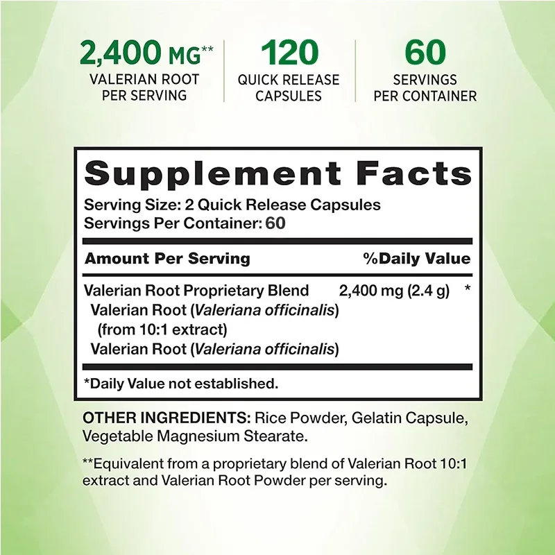 Valerian Root - Provides Sleep - огляд і ціна Valerian Root Capsule