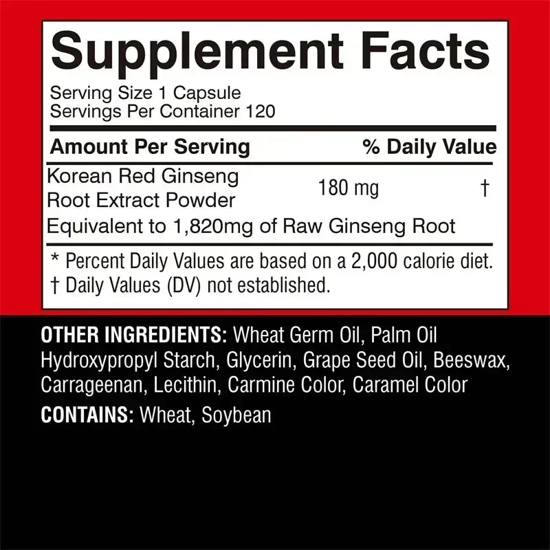 Korean Red Ginseng Supplement  - огляд і ціна Valerian Root Capsule