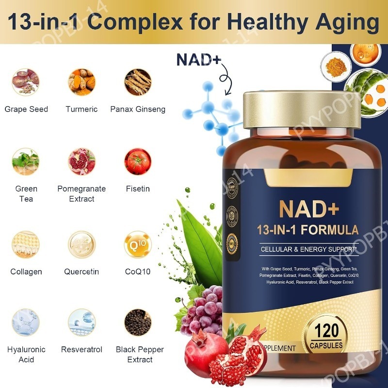 NAD+ 500mg 13-in-1 Capsules wi - огляд і ціна Wellness Quercetin