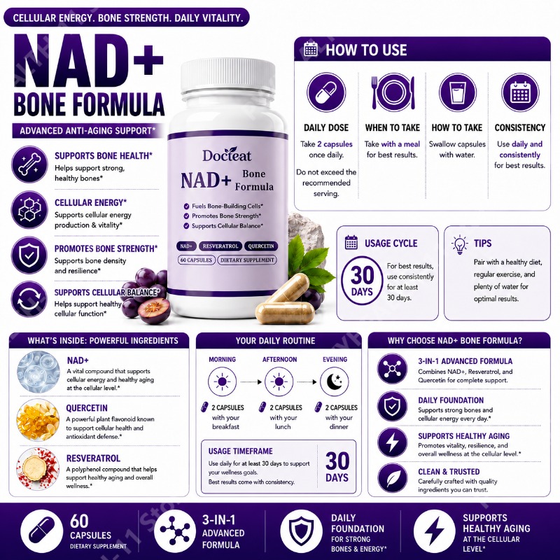 Docteat NAD+ Capsules with Res - огляд і ціна Wellness Quercetin