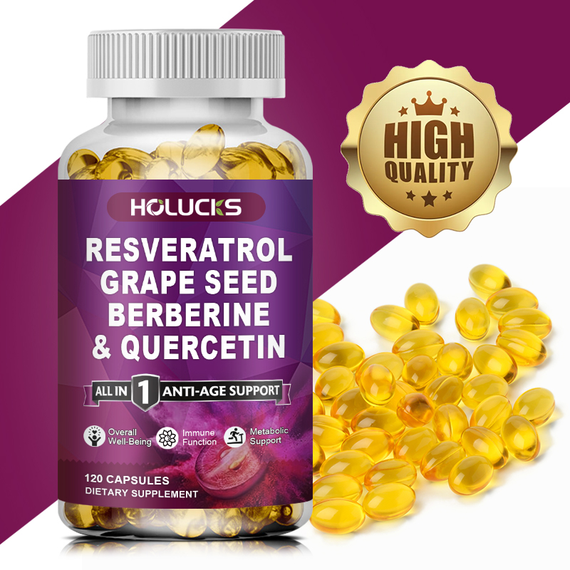 HOLUCKS Resveratrol Supplement - огляд і ціна Wellness Quercetin