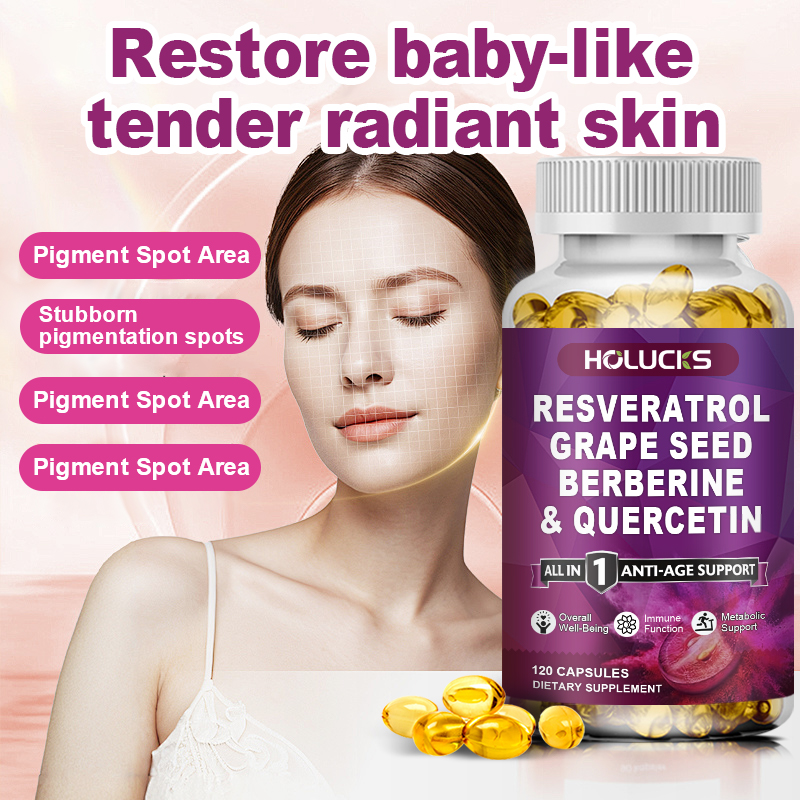 HOLUCKS Resveratrol Supplement - огляд і ціна Wellness Quercetin